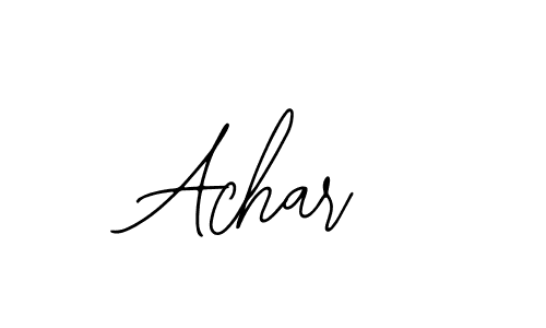 The best way (Bearetta-2O07w) to make a short signature is to pick only two or three words in your name. The name Achar include a total of six letters. For converting this name. Achar signature style 12 images and pictures png