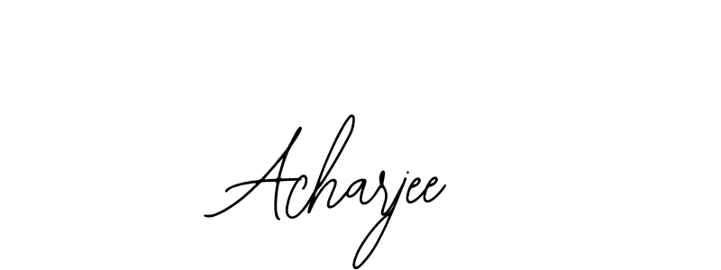 How to make Acharjee signature? Bearetta-2O07w is a professional autograph style. Create handwritten signature for Acharjee name. Acharjee signature style 12 images and pictures png