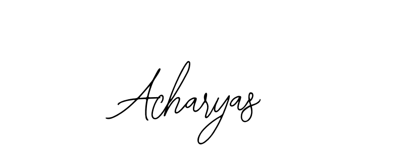 Make a beautiful signature design for name Acharyas. With this signature (Bearetta-2O07w) style, you can create a handwritten signature for free. Acharyas signature style 12 images and pictures png
