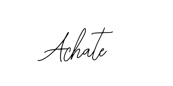 You should practise on your own different ways (Bearetta-2O07w) to write your name (Achate) in signature. don't let someone else do it for you. Achate signature style 12 images and pictures png