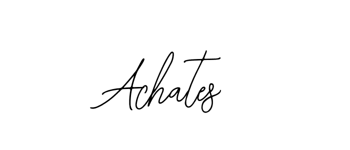 Use a signature maker to create a handwritten signature online. With this signature software, you can design (Bearetta-2O07w) your own signature for name Achates. Achates signature style 12 images and pictures png