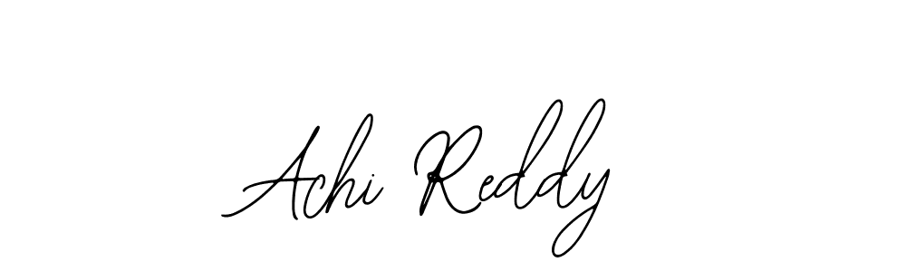 Design your own signature with our free online signature maker. With this signature software, you can create a handwritten (Bearetta-2O07w) signature for name Achi Reddy. Achi Reddy signature style 12 images and pictures png