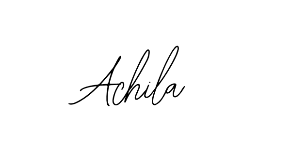 You should practise on your own different ways (Bearetta-2O07w) to write your name (Achila) in signature. don't let someone else do it for you. Achila signature style 12 images and pictures png