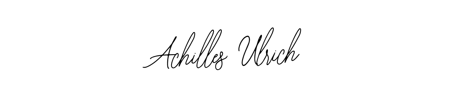 How to make Achilles Ulrich signature? Bearetta-2O07w is a professional autograph style. Create handwritten signature for Achilles Ulrich name. Achilles Ulrich signature style 12 images and pictures png