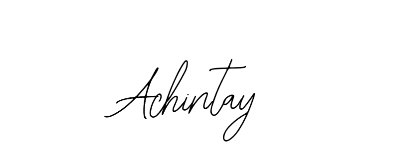 You should practise on your own different ways (Bearetta-2O07w) to write your name (Achintay) in signature. don't let someone else do it for you. Achintay signature style 12 images and pictures png