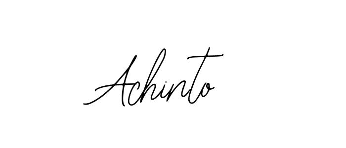 The best way (Bearetta-2O07w) to make a short signature is to pick only two or three words in your name. The name Achinto include a total of six letters. For converting this name. Achinto signature style 12 images and pictures png