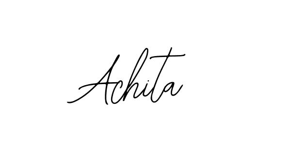You should practise on your own different ways (Bearetta-2O07w) to write your name (Achita) in signature. don't let someone else do it for you. Achita signature style 12 images and pictures png