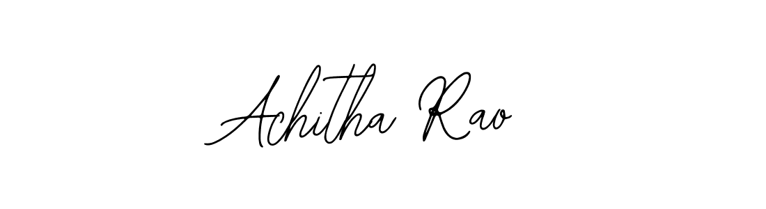 Create a beautiful signature design for name Achitha Rao. With this signature (Bearetta-2O07w) fonts, you can make a handwritten signature for free. Achitha Rao signature style 12 images and pictures png
