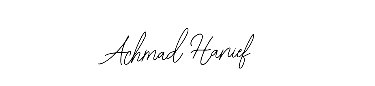 if you are searching for the best signature style for your name Achmad Hanief. so please give up your signature search. here we have designed multiple signature styles  using Bearetta-2O07w. Achmad Hanief signature style 12 images and pictures png