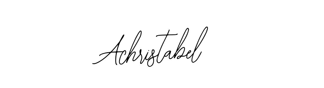 How to make Achristabel signature? Bearetta-2O07w is a professional autograph style. Create handwritten signature for Achristabel name. Achristabel signature style 12 images and pictures png