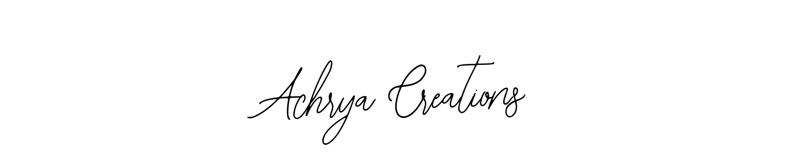 if you are searching for the best signature style for your name Achrya Creations. so please give up your signature search. here we have designed multiple signature styles  using Bearetta-2O07w. Achrya Creations signature style 12 images and pictures png