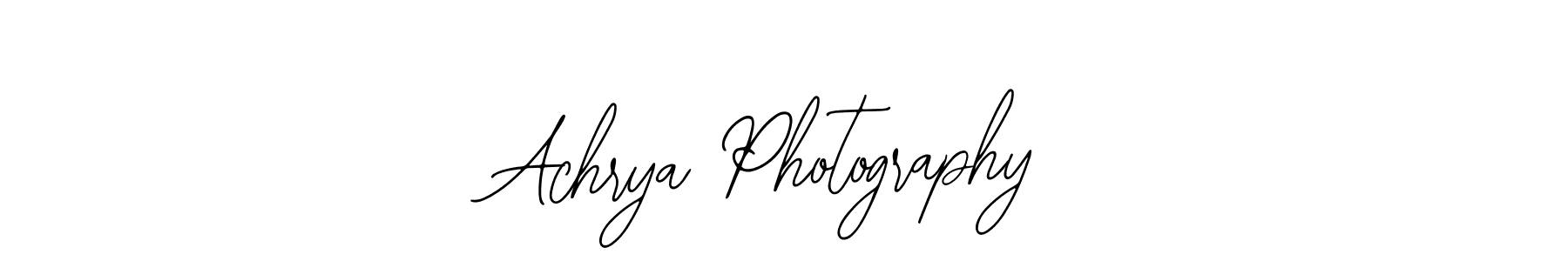 The best way (Bearetta-2O07w) to make a short signature is to pick only two or three words in your name. The name Achrya Photography include a total of six letters. For converting this name. Achrya Photography signature style 12 images and pictures png