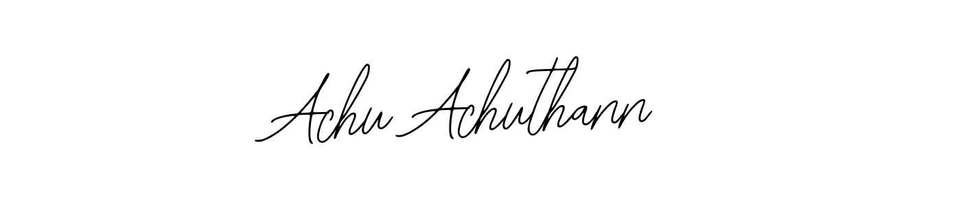 Create a beautiful signature design for name Achu Achuthann. With this signature (Bearetta-2O07w) fonts, you can make a handwritten signature for free. Achu Achuthann signature style 12 images and pictures png
