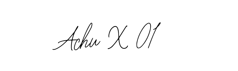 Design your own signature with our free online signature maker. With this signature software, you can create a handwritten (Bearetta-2O07w) signature for name Achu X 01 . Achu X 01  signature style 12 images and pictures png