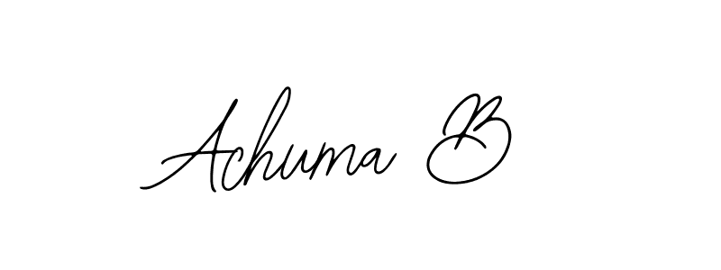 Bearetta-2O07w is a professional signature style that is perfect for those who want to add a touch of class to their signature. It is also a great choice for those who want to make their signature more unique. Get Achuma B name to fancy signature for free. Achuma B signature style 12 images and pictures png