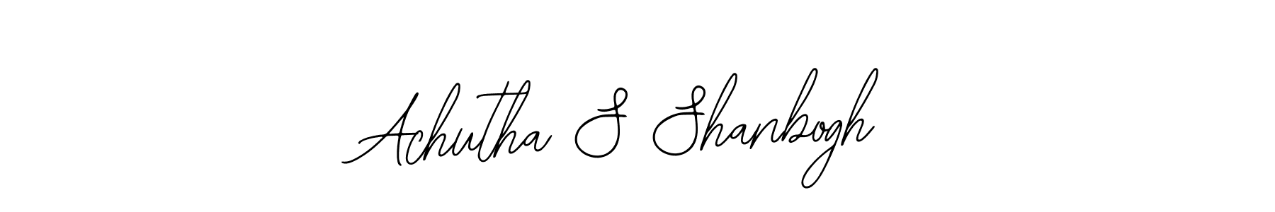Also You can easily find your signature by using the search form. We will create Achutha S Shanbogh name handwritten signature images for you free of cost using Bearetta-2O07w sign style. Achutha S Shanbogh signature style 12 images and pictures png