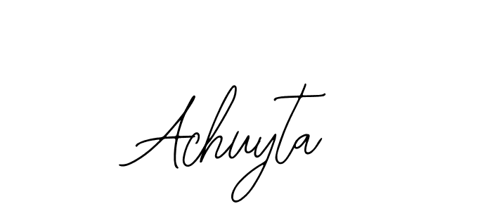 Make a short Achuyta signature style. Manage your documents anywhere anytime using Bearetta-2O07w. Create and add eSignatures, submit forms, share and send files easily. Achuyta signature style 12 images and pictures png