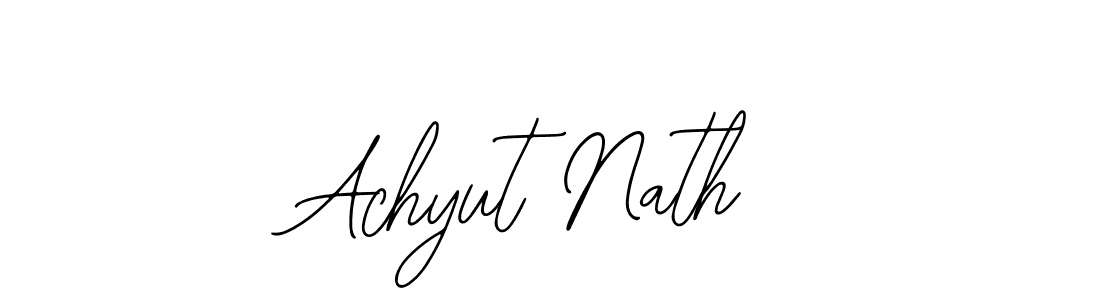 Similarly Bearetta-2O07w is the best handwritten signature design. Signature creator online .You can use it as an online autograph creator for name Achyut Nath. Achyut Nath signature style 12 images and pictures png