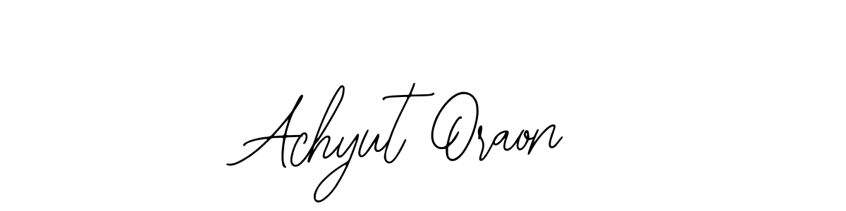 Also You can easily find your signature by using the search form. We will create Achyut Oraon name handwritten signature images for you free of cost using Bearetta-2O07w sign style. Achyut Oraon signature style 12 images and pictures png