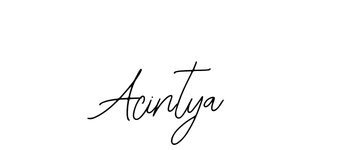 You should practise on your own different ways (Bearetta-2O07w) to write your name (Acintya) in signature. don't let someone else do it for you. Acintya signature style 12 images and pictures png