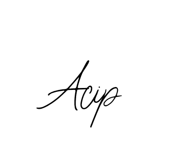 How to make Acip name signature. Use Bearetta-2O07w style for creating short signs online. This is the latest handwritten sign. Acip signature style 12 images and pictures png
