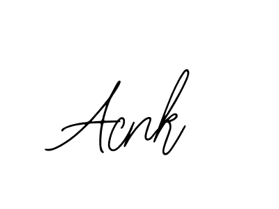 How to make Acnk name signature. Use Bearetta-2O07w style for creating short signs online. This is the latest handwritten sign. Acnk signature style 12 images and pictures png
