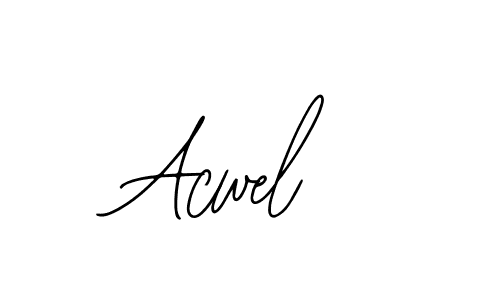 How to make Acwel name signature. Use Bearetta-2O07w style for creating short signs online. This is the latest handwritten sign. Acwel signature style 12 images and pictures png