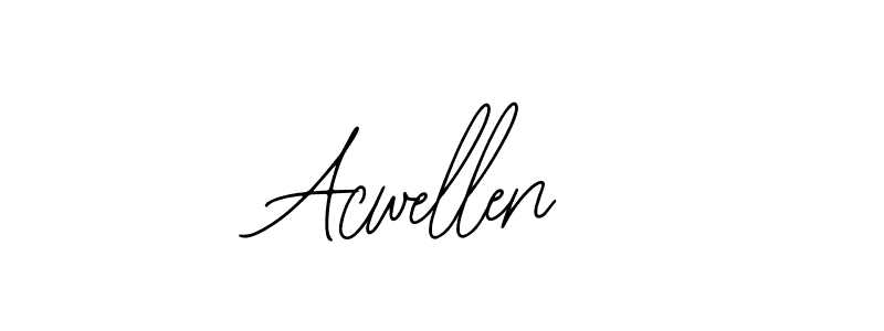 You should practise on your own different ways (Bearetta-2O07w) to write your name (Acwellen) in signature. don't let someone else do it for you. Acwellen signature style 12 images and pictures png