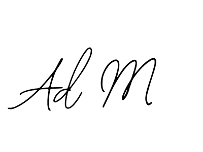 You should practise on your own different ways (Bearetta-2O07w) to write your name (Ad M) in signature. don't let someone else do it for you. Ad M signature style 12 images and pictures png