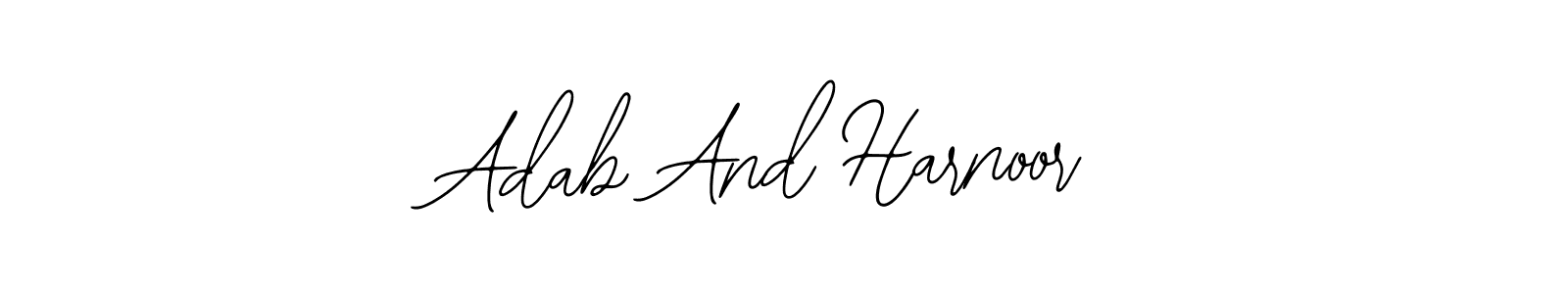 Here are the top 10 professional signature styles for the name Adab And Harnoor. These are the best autograph styles you can use for your name. Adab And Harnoor signature style 12 images and pictures png