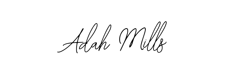 Similarly Bearetta-2O07w is the best handwritten signature design. Signature creator online .You can use it as an online autograph creator for name Adah Mills. Adah Mills signature style 12 images and pictures png