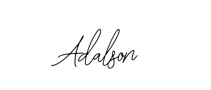 Use a signature maker to create a handwritten signature online. With this signature software, you can design (Bearetta-2O07w) your own signature for name Adalson. Adalson signature style 12 images and pictures png