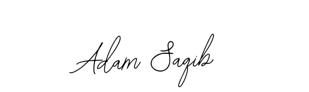 The best way (Bearetta-2O07w) to make a short signature is to pick only two or three words in your name. The name Adam Saqib include a total of six letters. For converting this name. Adam Saqib signature style 12 images and pictures png