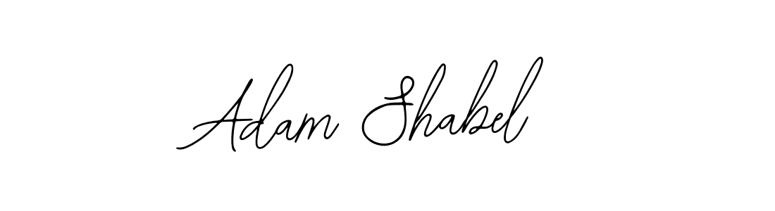 How to make Adam Shabel name signature. Use Bearetta-2O07w style for creating short signs online. This is the latest handwritten sign. Adam Shabel signature style 12 images and pictures png