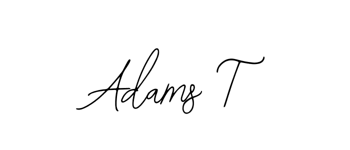 Design your own signature with our free online signature maker. With this signature software, you can create a handwritten (Bearetta-2O07w) signature for name Adams T. Adams T signature style 12 images and pictures png
