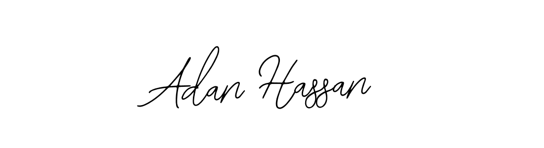 How to make Adan Hassan name signature. Use Bearetta-2O07w style for creating short signs online. This is the latest handwritten sign. Adan Hassan signature style 12 images and pictures png
