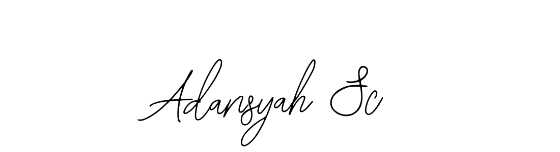 Also You can easily find your signature by using the search form. We will create Adansyah Sc name handwritten signature images for you free of cost using Bearetta-2O07w sign style. Adansyah Sc signature style 12 images and pictures png