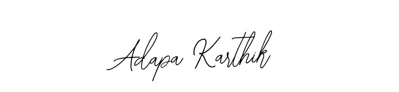 Design your own signature with our free online signature maker. With this signature software, you can create a handwritten (Bearetta-2O07w) signature for name Adapa Karthik. Adapa Karthik signature style 12 images and pictures png