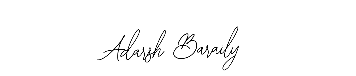 The best way (Bearetta-2O07w) to make a short signature is to pick only two or three words in your name. The name Adarsh Baraily include a total of six letters. For converting this name. Adarsh Baraily signature style 12 images and pictures png