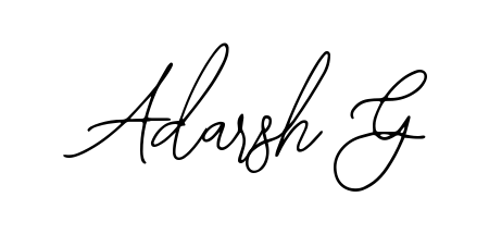 Upgrade your professional image with Adarsh G signature created with Bearetta-2O07w font. Fast, free, and watermark-free download. Adarsh G signature style 12 images and pictures png