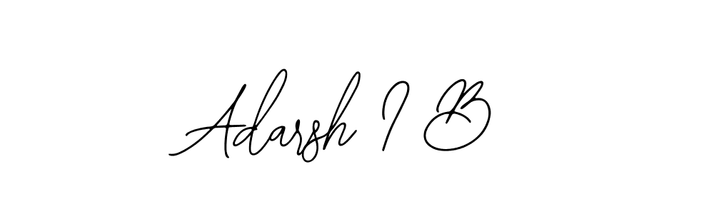 How to make Adarsh I B name signature. Use Bearetta-2O07w style for creating short signs online. This is the latest handwritten sign. Adarsh I B signature style 12 images and pictures png