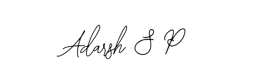 Adarsh S P stylish signature style. Best Handwritten Sign (Bearetta-2O07w) for my name. Handwritten Signature Collection Ideas for my name Adarsh S P. Adarsh S P signature style 12 images and pictures png