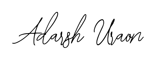You should practise on your own different ways (Bearetta-2O07w) to write your name (Adarsh Uraon) in signature. Don't let someone else do it for you. Adarsh Uraon signature style 12 images and pictures png
