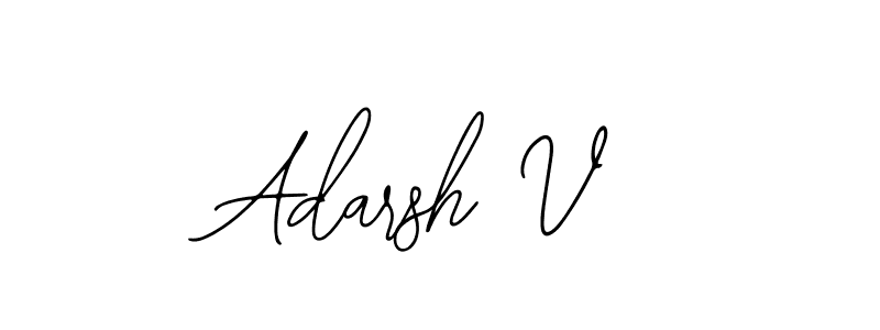 Also we have Adarsh V name is the best signature style. Create professional handwritten signature collection using Bearetta-2O07w autograph style. Adarsh V signature style 12 images and pictures png