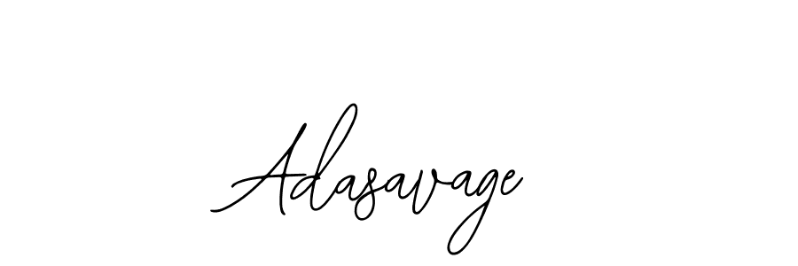 Design your own signature with our free online signature maker. With this signature software, you can create a handwritten (Bearetta-2O07w) signature for name Adasavage. Adasavage signature style 12 images and pictures png