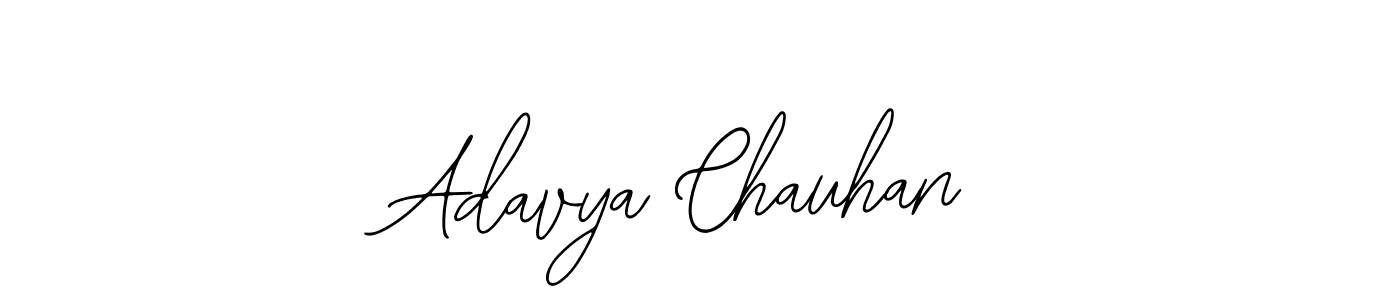 The best way (Bearetta-2O07w) to make a short signature is to pick only two or three words in your name. The name Adavya Chauhan include a total of six letters. For converting this name. Adavya Chauhan signature style 12 images and pictures png