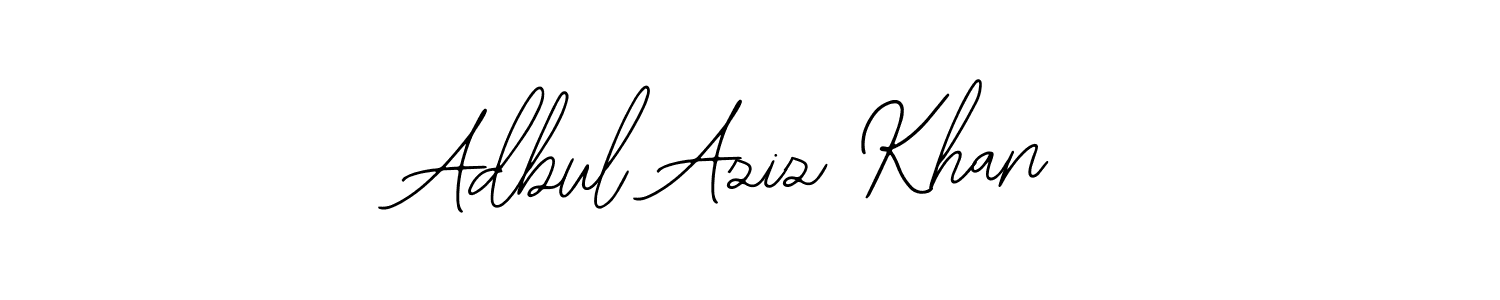 How to Draw Adbul Aziz Khan signature style? Bearetta-2O07w is a latest design signature styles for name Adbul Aziz Khan. Adbul Aziz Khan signature style 12 images and pictures png