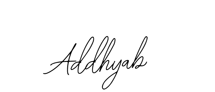 if you are searching for the best signature style for your name Addhyab. so please give up your signature search. here we have designed multiple signature styles  using Bearetta-2O07w. Addhyab signature style 12 images and pictures png