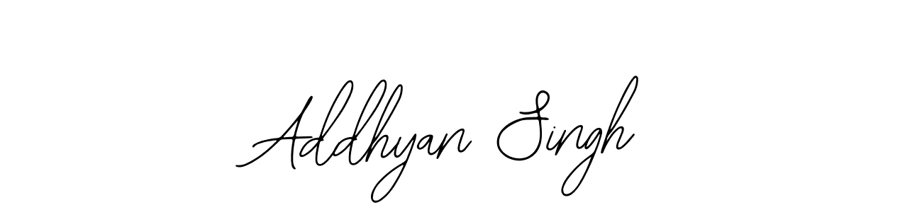 Use a signature maker to create a handwritten signature online. With this signature software, you can design (Bearetta-2O07w) your own signature for name Addhyan Singh. Addhyan Singh signature style 12 images and pictures png