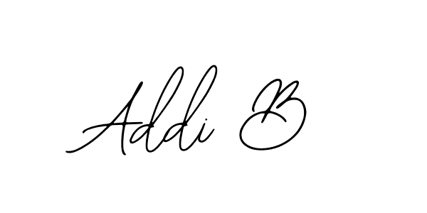 Design your own signature with our free online signature maker. With this signature software, you can create a handwritten (Bearetta-2O07w) signature for name Addi B. Addi B signature style 12 images and pictures png